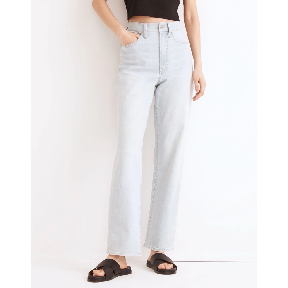 NWT Madewell The Perfect Vintage Straight Jean in Mosedale Wash